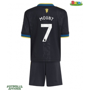 Manchester United Mason Mount #7 Tredjeställ Barn 2025-26 Kortärmad (+ Korta byxor)